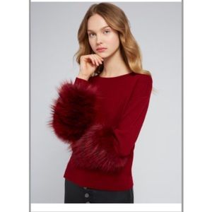 Alice and Olivia Sheila round neck pullover